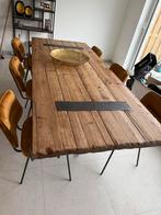 Landelijke / industriële eettafel eetkamertafel, Huis en Inrichting, Tafels | Eettafels, Ophalen, Gebruikt, 100 tot 150 cm, Eikenhout
