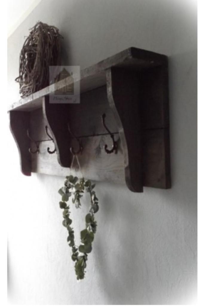 Geweldig wandrek * Kapstok *landelijk,oud,sober*Huisje Sfeer, Huis en Inrichting, Woonaccessoires | Wandplanken en Boekenplanken