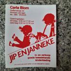 Vintage sticker Jip en Janneke Annie MG Schmidt Carla Blom, Ophalen of Verzenden, Zo goed als nieuw, Overige typen