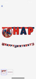 Spiderman slinger happy birthday, Hobby en Vrije tijd, Feestartikelen, Versiering, Ophalen of Verzenden, Zo goed als nieuw, Verjaardag