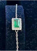 Swarovski Armband met Groene Steen - Inclusief Doos, Sieraden, Tassen en Uiterlijk, Kettingen, Met kristal, Overige materialen