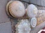 Plafondlampen, Huis en Inrichting, Lampen | Plafondlampen, Ophalen, Gebruikt, Glas, Vintage