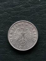Duitsland 50 reichspfennig 1944 B met hakenkruis, Postzegels en Munten, Munten | Europa | Niet-Euromunten, Ophalen of Verzenden