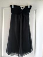 Zwarte Eva & Lola strapless jurk - Maat S, Zwart, Ophalen of Verzenden, Zo goed als nieuw, Knielengte