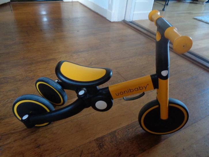 UONI BABY loopfietsje/kinderfietsje, Fietsen en Brommers, Fietsen | Kinderfietsjes, Zo goed als nieuw, Minder dan 16 inch, Zijwieltjes