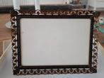 Antiek fotolijstje ontspiegeld glas, Ophalen of Verzenden, Hout, Minder dan 50 cm, Minder dan 50 cm