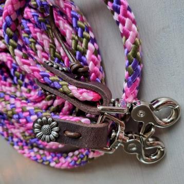 Touwteugels western clips plat touw 3meter  beschikbaar voor biedingen