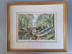 Ingelijste prent Terry Harrison, Bluebell walk, Antiek en Kunst, Ophalen of Verzenden