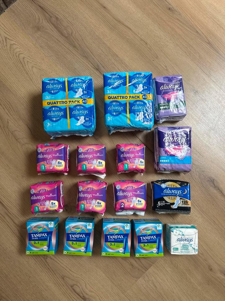 Always Maandverband & Tampax Tampons Pakket, Sieraden, Tassen en Uiterlijk, Uiterlijk | Lichaamsverzorging, Nieuw, Overige typen