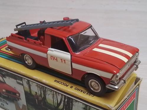 Moskvitch Pick-up Fire Brigade St. Petersburg Russia/ussr, Hobby en Vrije tijd, Modelauto's | 1:43, Zo goed als nieuw, Auto, Overige merken