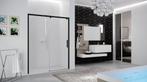 Novellini schuifdeur 180cm mat zwart, Ophalen, Nieuw, Glas, Douche
