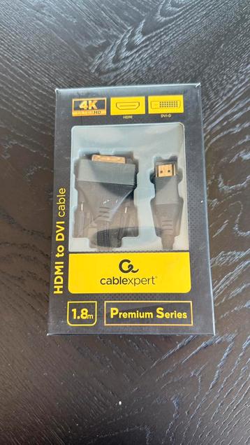 HDMI naar DVI KABEL 1.8M 4K UHD ADAPTER NIEUW beschikbaar voor biedingen