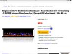 Elektrische Sfeerhaard 3D - Inbouw - 91x44cm, Huis en Inrichting, Ophalen, Zo goed als nieuw, Inbouwhaard, Elektrische haard