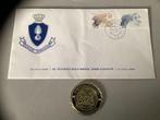 Coin en één envelop van de Kmar, Embleem of Badge, Nederland, Marechaussee, Verzenden