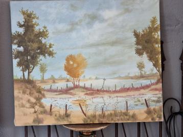 SCHILDERIJ " ZICHT OP DE MAAS" beschikbaar voor biedingen