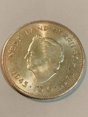 Zilveren 10 Gulden Juliana Kroning beschikbaar voor biedingen