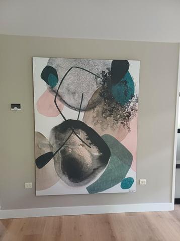 Urban Cotton schilderij wandkleed in zwart frame beschikbaar voor biedingen