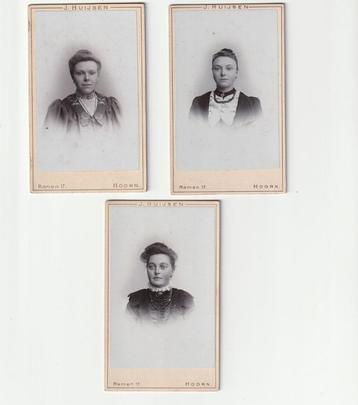 3 x CDV vrouw door J. Huijsen uit Hoorn beschikbaar voor biedingen