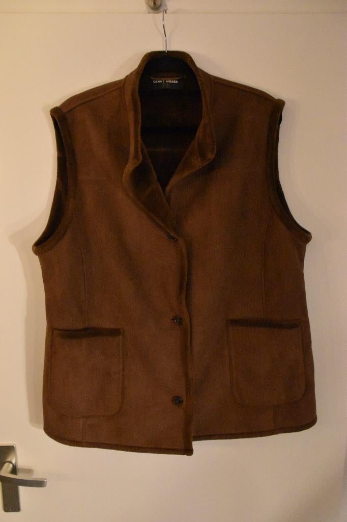 mooie zgan bruine bodywarmer maat 48 Gerry Weber, Bruin, Maat 46/48 (XL) of groter, Ophalen of Verzenden, Zo goed als nieuw