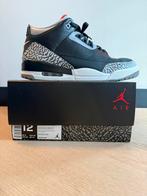 Air Jordan 3 Retro OG Black Cement EU46, Zwart, Ophalen of Verzenden, Sneakers of Gympen, Gedragen