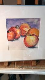 Prachtige aquarel van appels . Leo Schruijer., Ophalen of Verzenden