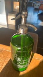 Mooie groene spuitfles”Berlin’s good health seltzer”, Antiek en Kunst, Ophalen of Verzenden