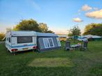 Grote Hobby 560 Exclusive met stapelbed en Onyx 270 voortent, Standaardzit, 75 kg, Hobby, 7 tot 8 meter