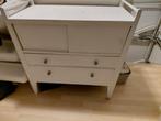 Witte Commode met Schuifdeur en Lades, Gebruikt, Minder dan 75 cm, Commode, Ophalen