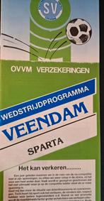 SC Veendam - Sparta 1986/1987, Ophalen of Verzenden, Zo goed als nieuw, Overige binnenlandse clubs, Boek of Tijdschrift