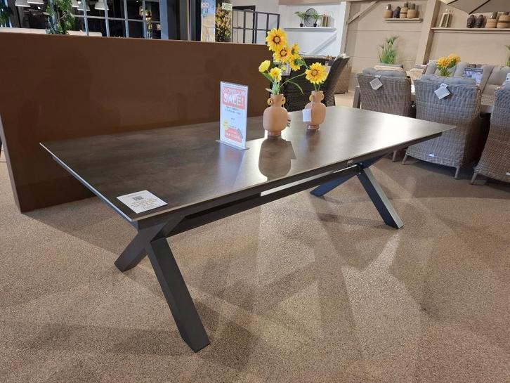 Sinstra Centostone 240x100 tuin tafel  Graden Impressions, Tuin en Terras, Tuinsets en Loungesets, Nieuw, Tuinset, Teakhout, 8 zitplaatsen