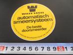 sticker Enschede WILLY VOGEL automatisch smeersysteem, Ophalen, Zo goed als nieuw