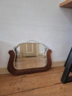 Oude vintage SPIEGEL met geslepen spiegelglas., Ophalen, Rechthoekig
