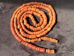 Bauxite Steen Kralen Ketting Vintage, Ophalen of Verzenden, Gebruikt, Oranje, Steen of Mineraal