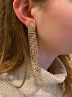 Te kp zilver gouden oorbellen met steentjes nieuw, Nieuw, Goud, Ophalen of Verzenden, Hangers