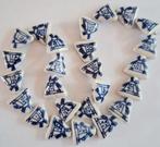 Streng porceleinen Delfts blauwe molen kralen  16 mm, Verzenden, Nieuw, Kraal