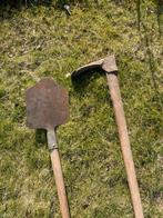 Oud tuin gereedschap “hak” en steker vlakke spa, Ophalen of Verzenden, Gebruikt, Overige soorten