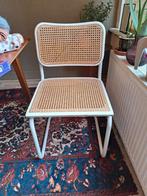 Mooie stoel van Marcel Breuer voor Thonet wit rotan replica, Huis en Inrichting, Stoelen, Gebruikt, Ophalen of Verzenden, Wit