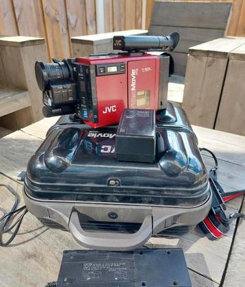 VINTAGE RETRO WERKEND ZGAN JVC VHS-C GR-C7E VIDEOCAMERA  beschikbaar voor biedingen