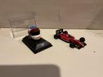 1995 Jean Alesi 1:43 plus helm 1:8, Ophalen of Verzenden, Zo goed als nieuw, Auto's