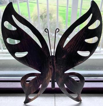Metalen vlinder decoratie vintage  beschikbaar voor biedingen