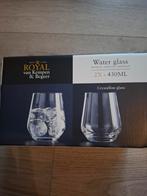 Waterglazen royal van kempen en begeer, Huis en Inrichting, Keuken | Servies, Glas of Glazen, Nieuw, Ophalen of Verzenden, Glas