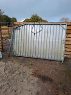 Draaipoort met slot., Tuin en Terras, Ophalen, Gebruikt, 200 cm of meer, 150 tot 200 cm