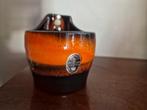 Vintage ophang planten bakje oranje bruin -Van Dijk, Verzamelen, Retro, Ophalen of Verzenden, Huis en Inrichting