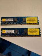 Elixir 2GB (2x 1GB) DDR2 PC2-6400U, Computers en Software, RAM geheugen, Ophalen of Verzenden, DDR2, Desktop, Gebruikt