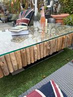 Bijzondere unieke tafel/salontafel van wrakhout, Ophalen, 100 tot 150 cm, 50 tot 100 cm, Zo goed als nieuw