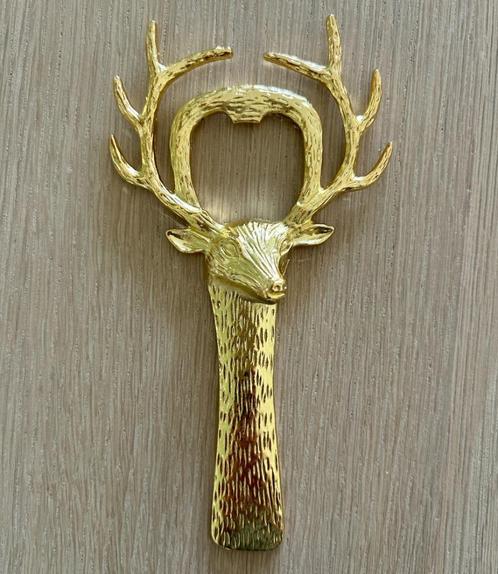 Rendier flesopener goudkleurig / nieuw en ongebruikt, Huis en Inrichting, Keuken | Keukenbenodigdheden, Nieuw, Ophalen of Verzenden
