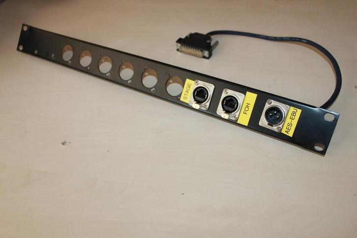 19 inch 1HE 2x Ethernet 1x AES EBU, Muziek en Instrumenten, Kabels en Stekkers, Gebruikt, Apparatuur, Ophalen