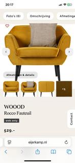 Woood Rocco fauteuil, Ophalen, Zo goed als nieuw, Eenpersoons, Minder dan 150 cm