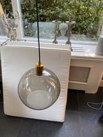 Bollamp rookglas 30 cm doorsnede, Huis en Inrichting, Lampen | Hanglampen, Ophalen of Verzenden, 75 cm of meer, Modern, Glas