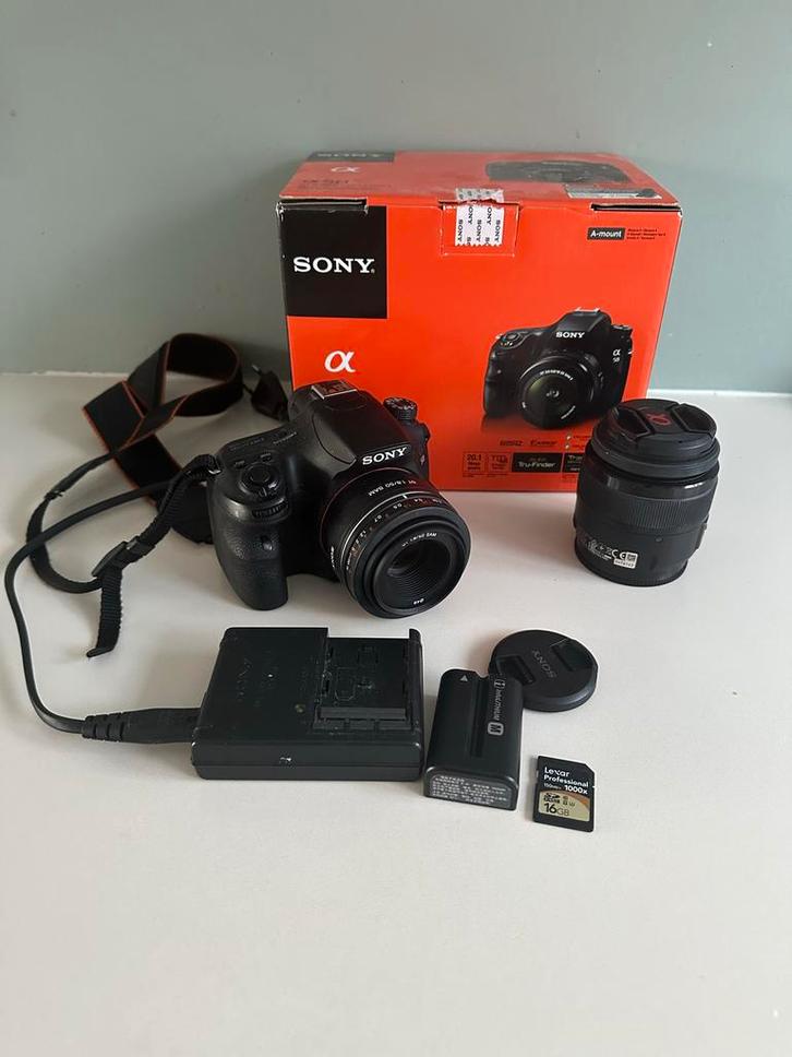 Sony Alpha 58 - 2 lenzen - 16GB Goed Onderhouden!, Audio, Tv en Foto, Fotocamera's Digitaal, Gebruikt, Spiegelreflex, Sony, 4 t/m 7 keer
